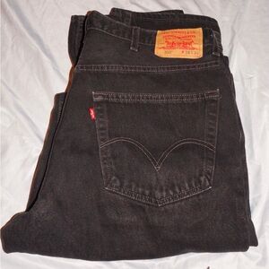 Levi's Men's Dark Gray Relaxed Jeans vintage